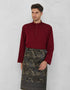 BAJU MELAYU AQSAD S/FIT (MAROON)